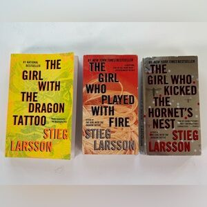 Stieg Larsson Book Trilogy Set The Girl With The Dragon Tatoo